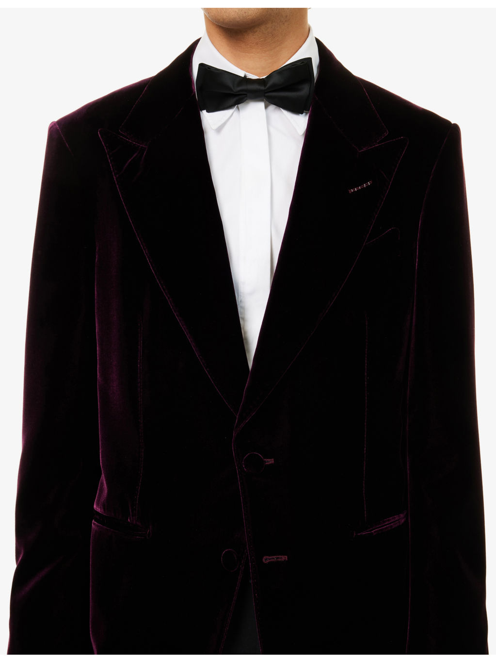 Shelton Singe-Breasted Regular-Fit Velvet Tuxedo Jacket - 5