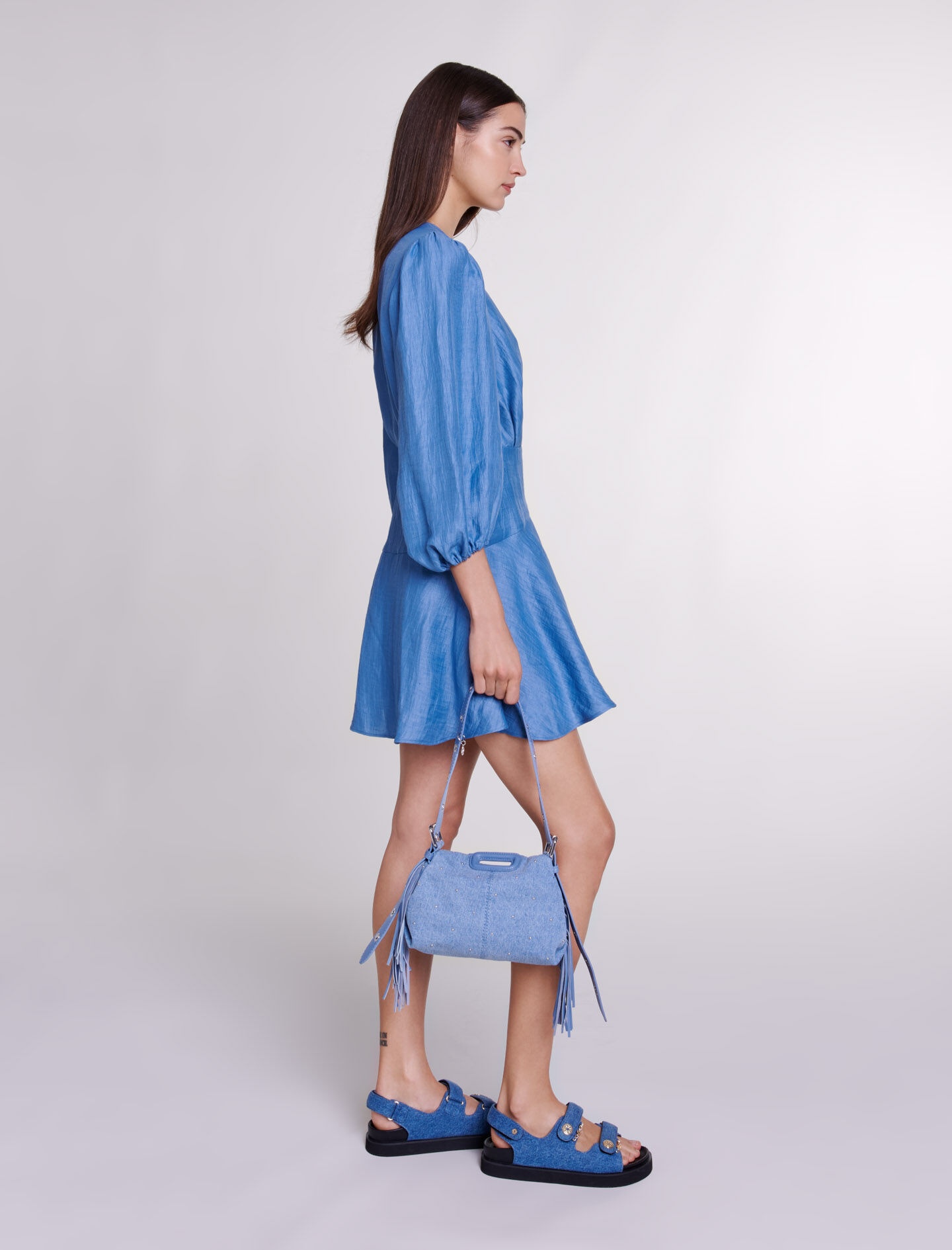 Linen wrap dress - 3