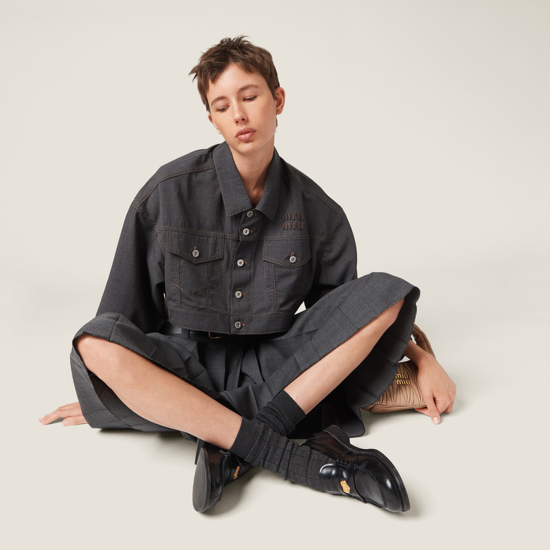 Wool blouson jacket 5