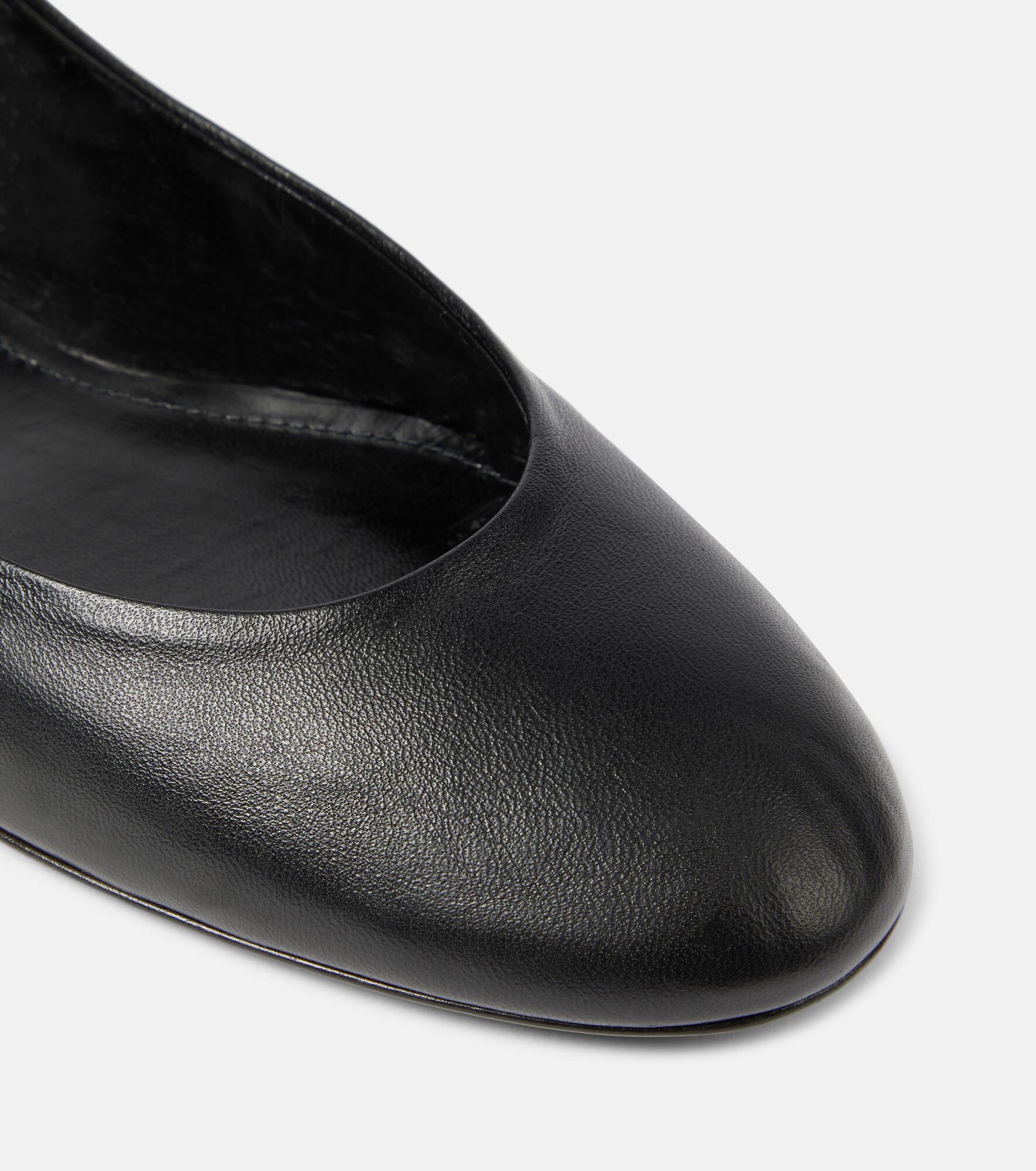 Cloe leather slingback flats - 6