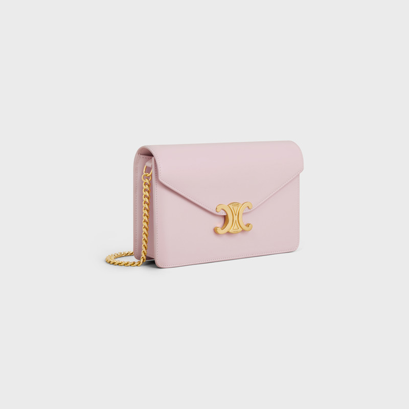 CELINE WALLET ON CHAIN MARGO in Shiny calfskin outlook