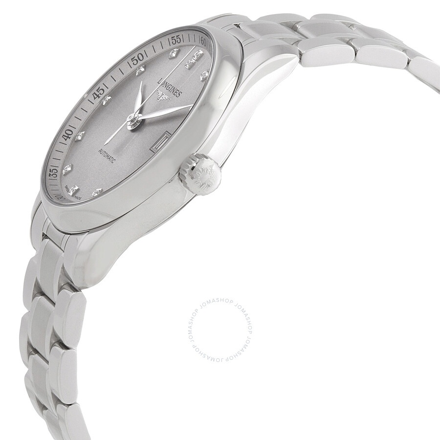 Longines Master Automatic Diamond Brown Dial Ladies Watch L2.357.4.07.6 - 2