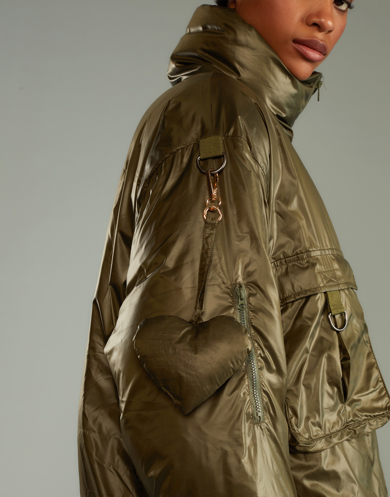 Cargo Pocket Puffer Coat - 13