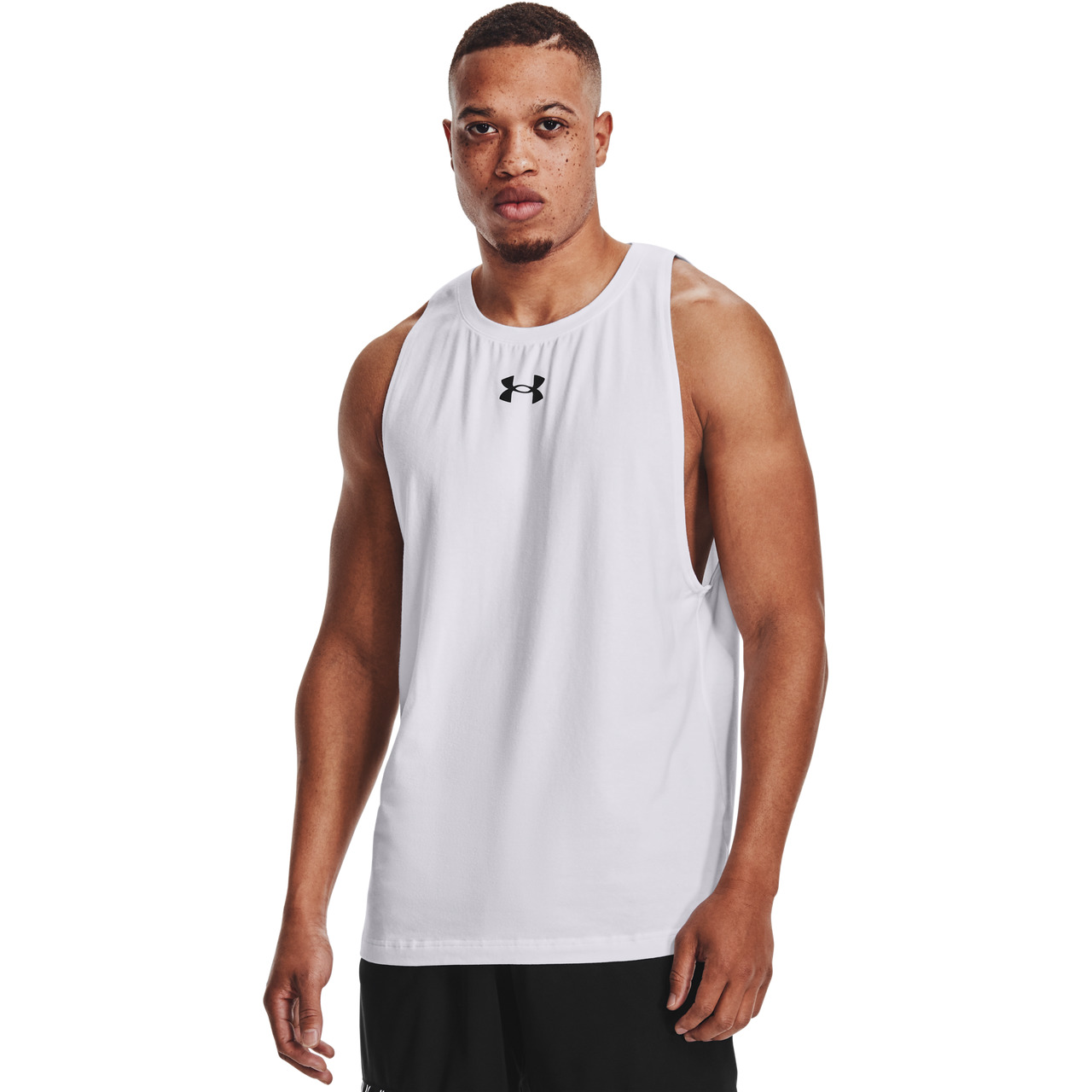 Under Armour Mens Under Armour Baseline Cotton Basketball Tank - 1
