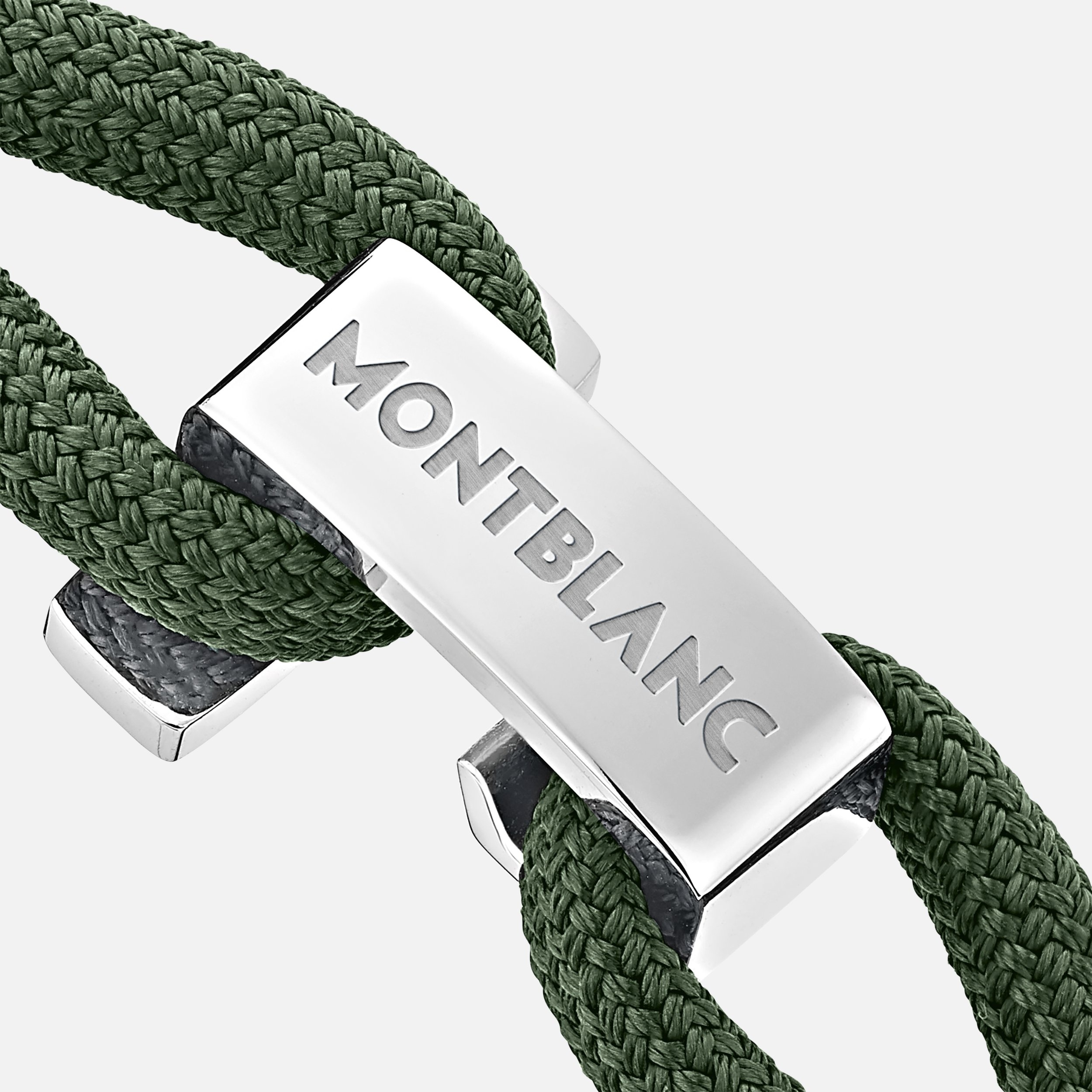 Green Wrap Me Bracelet in Nylon and Steel - 2
