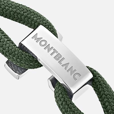 Montblanc Green Wrap Me Bracelet in Nylon and Steel outlook