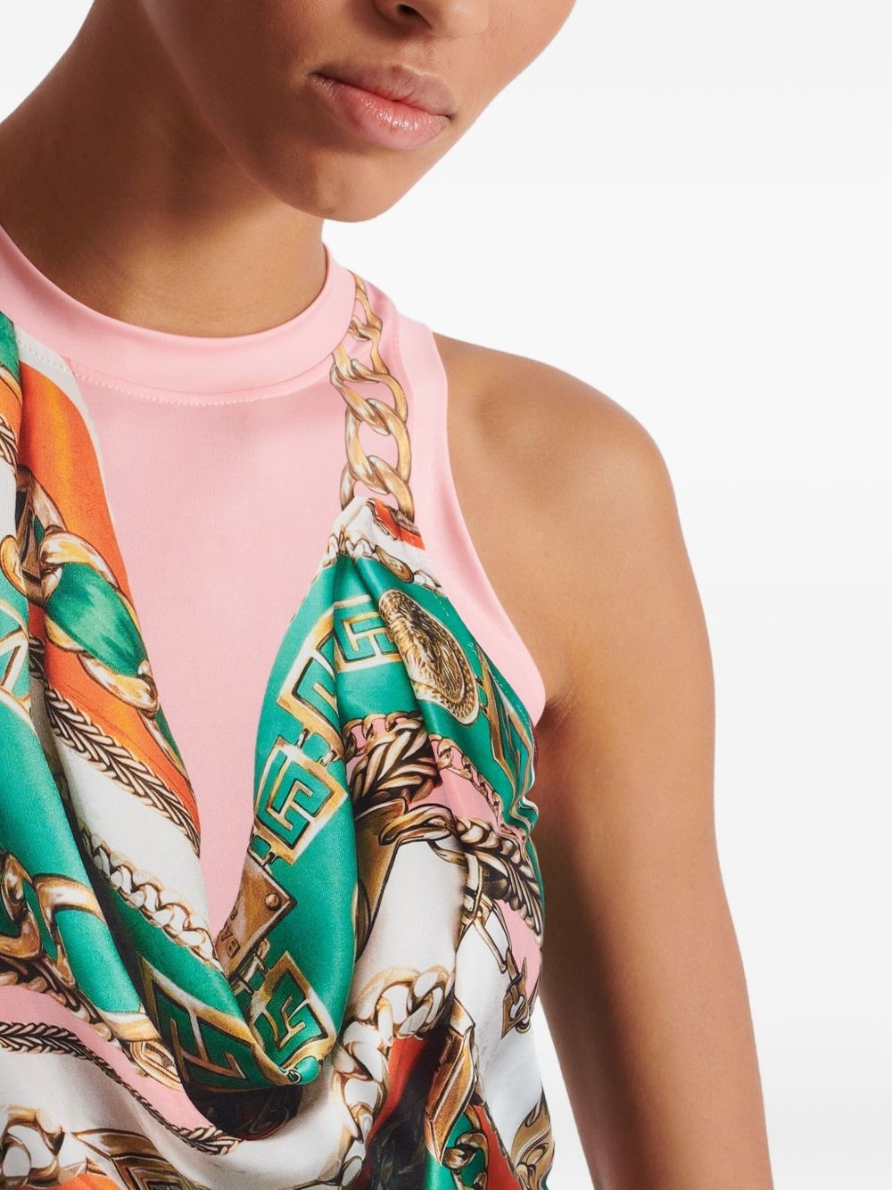 Foulard-print vest - 7