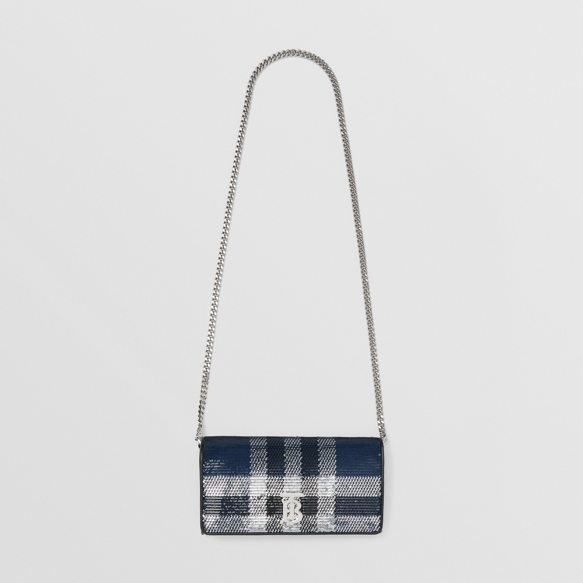 Sequinned Check Lola Wallet with Detachable Strap – Exclusive Capsule Collection - 4