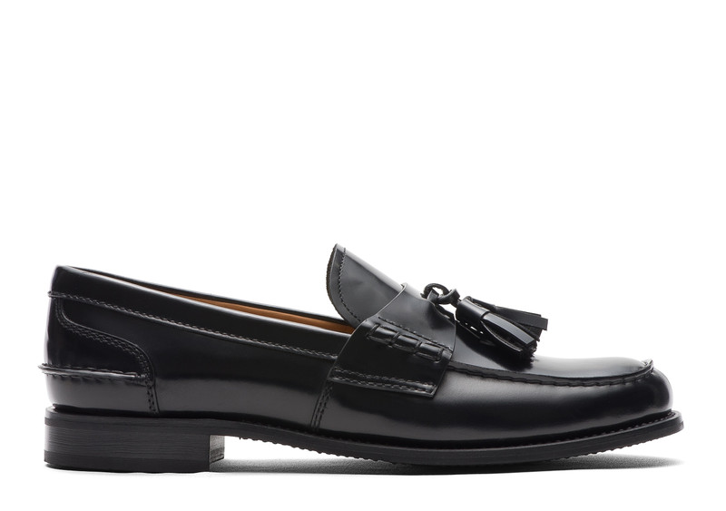 Tiverton w
Fumé Brushed Calfskin Loafer Black 1