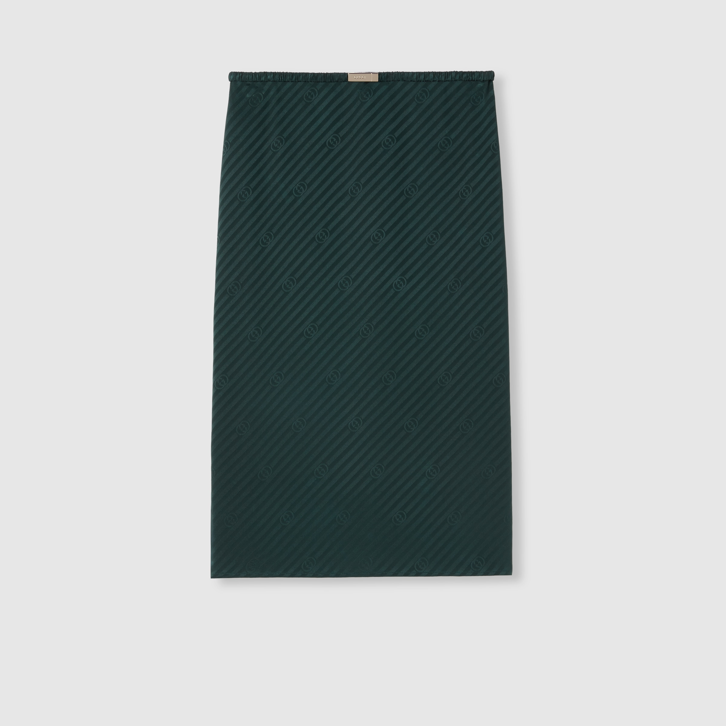 Interlocking G silk jacquard skirt - 1