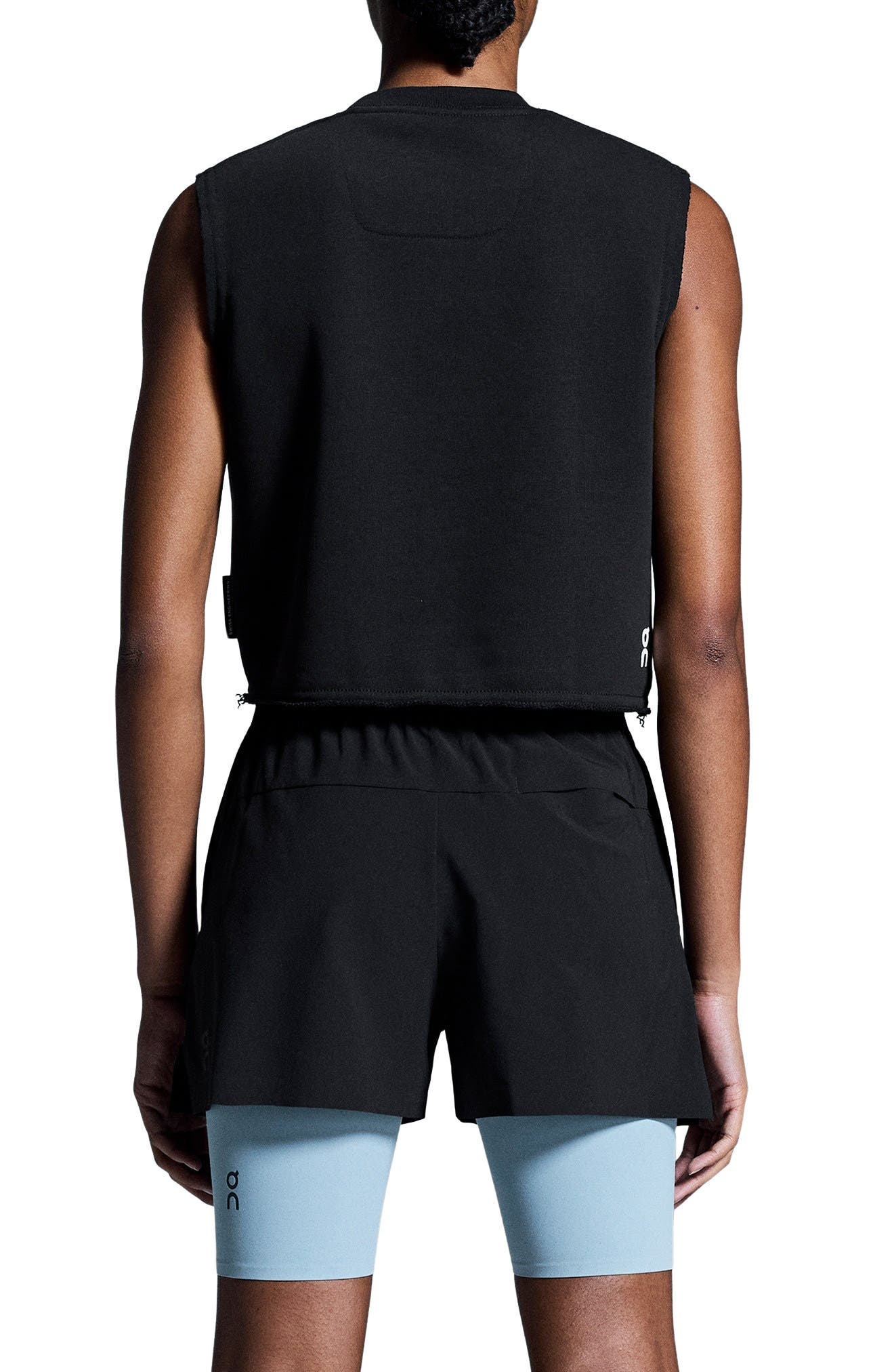 On Club Logo Crop Muscle Tank in Black at Nordstrom - 2