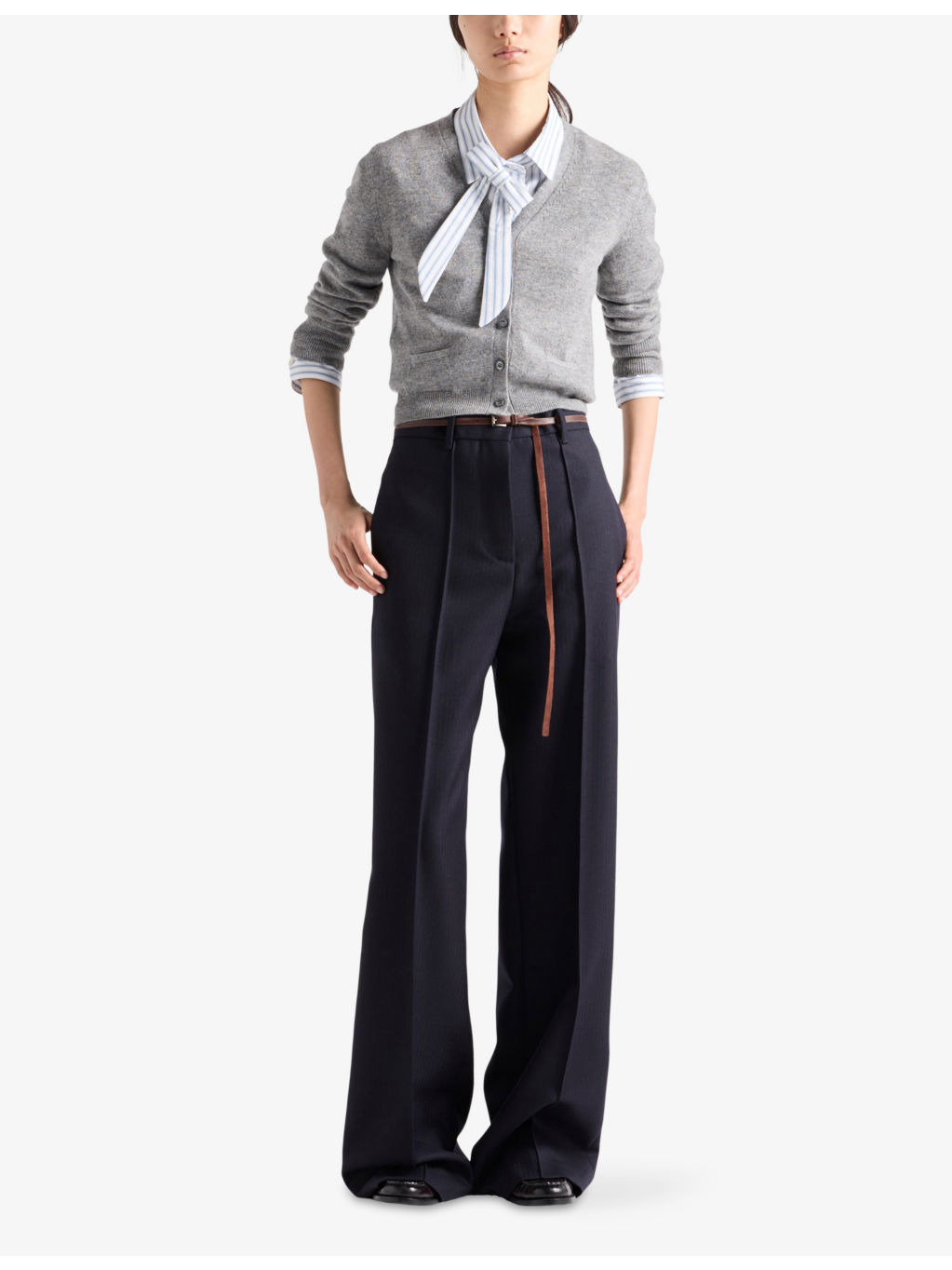 V-Neck Slim-Fit Cashmere Cardigan - 2