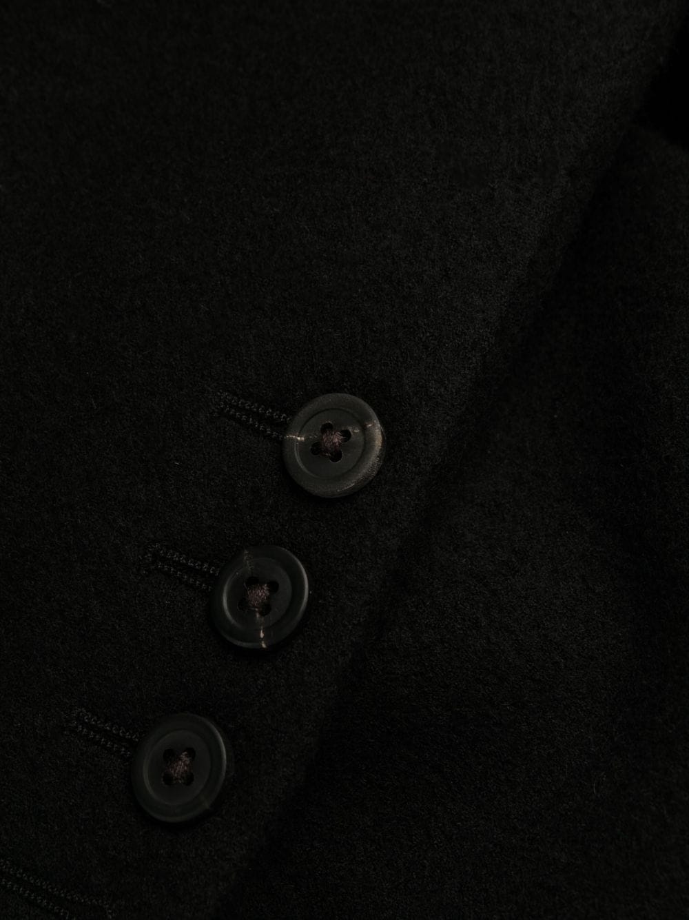 buttoned wool long coat - 5