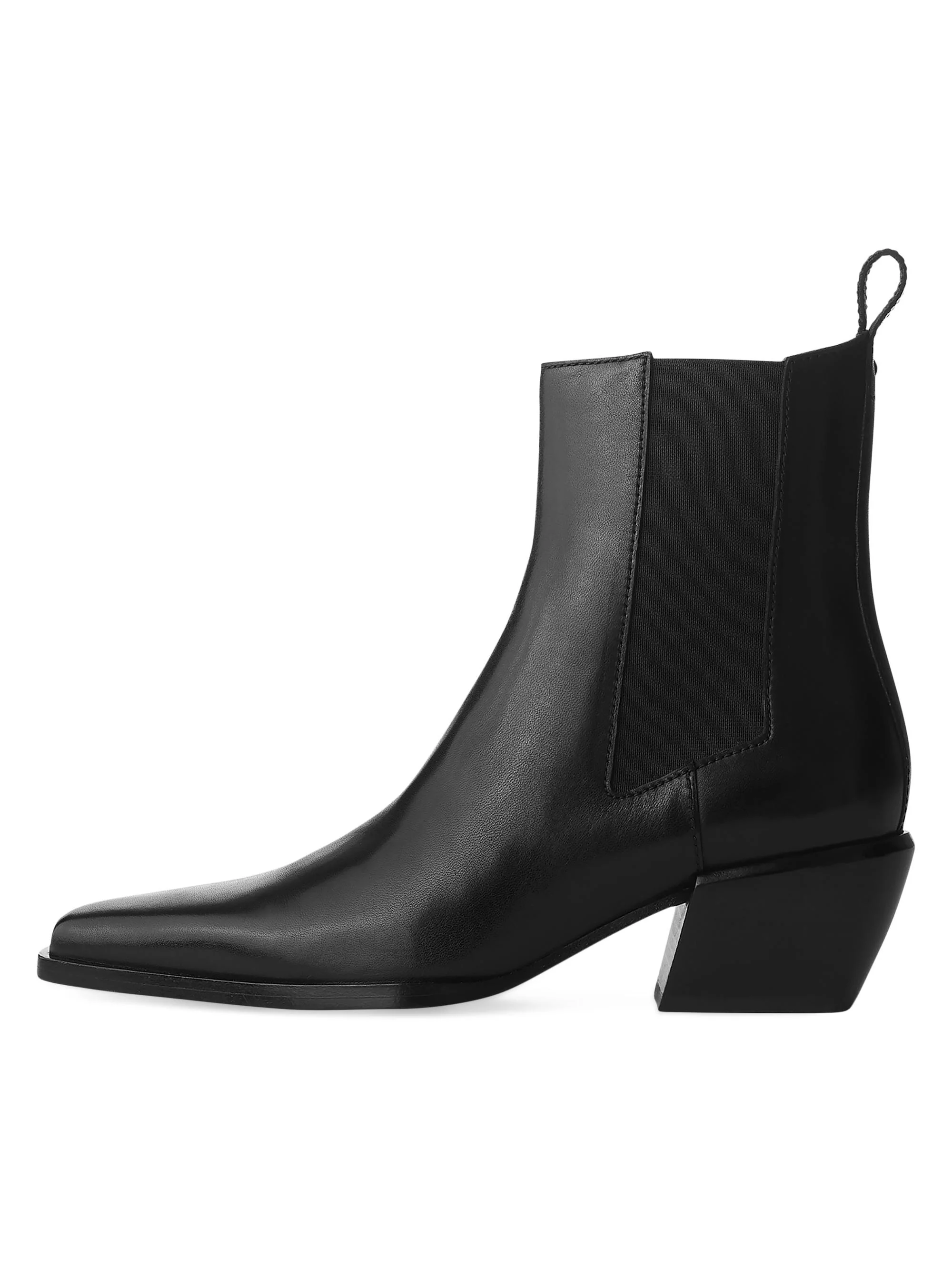 Women's Joni Leather Chelsea Boots - Black - 1
