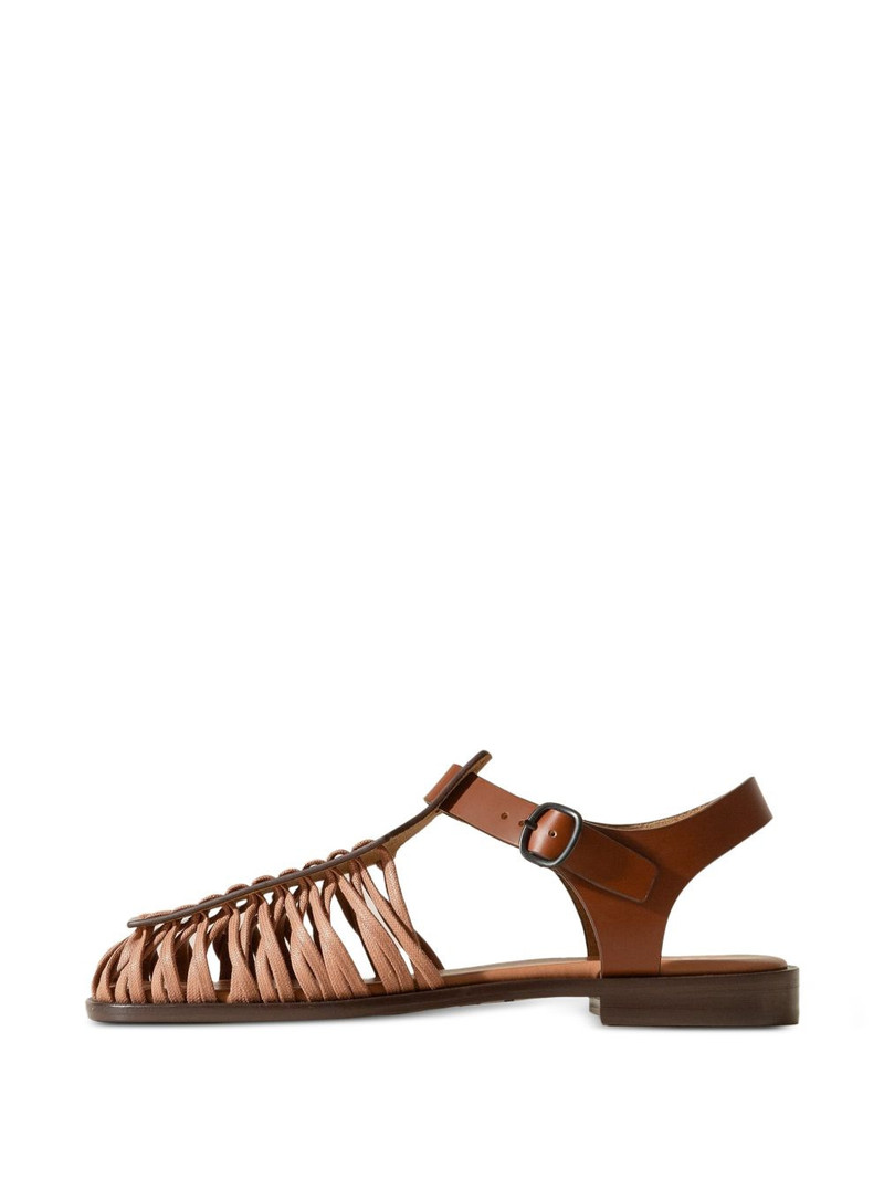 Alaro square-toe caged sandals 1
