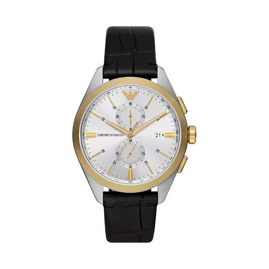 Emporio Armani Claudio Chronograph Quartz Silver Dial Men's Watch AR11498 - 1