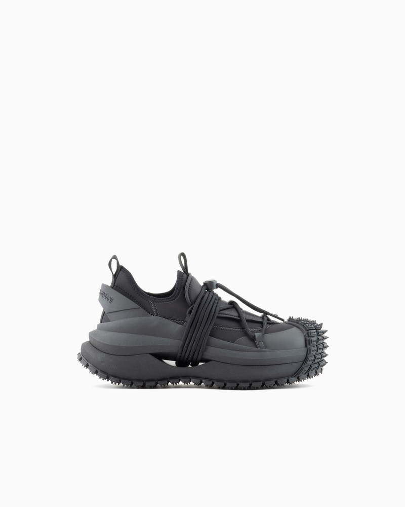 Nylon sneakers with scuba details and drawstring 1