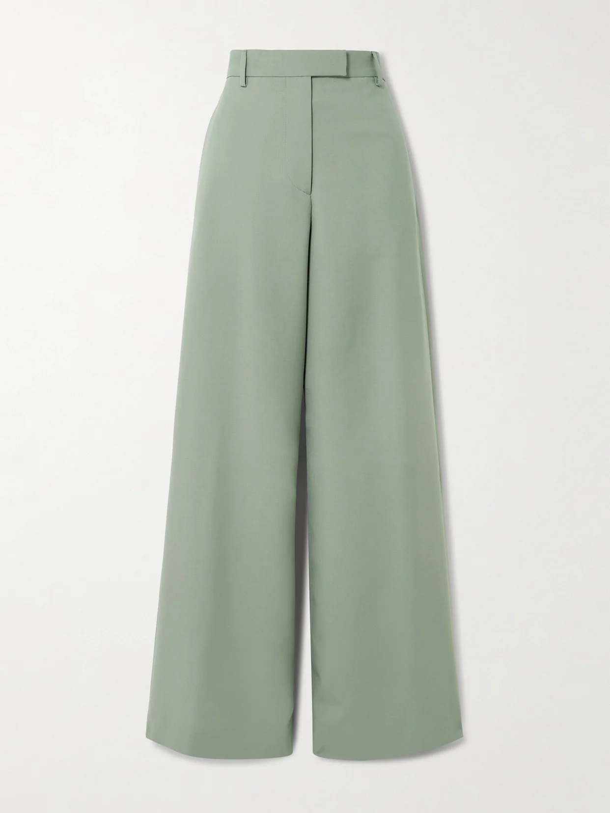 Wide-leg Wool And Mohair-blend Twill Pants - 1