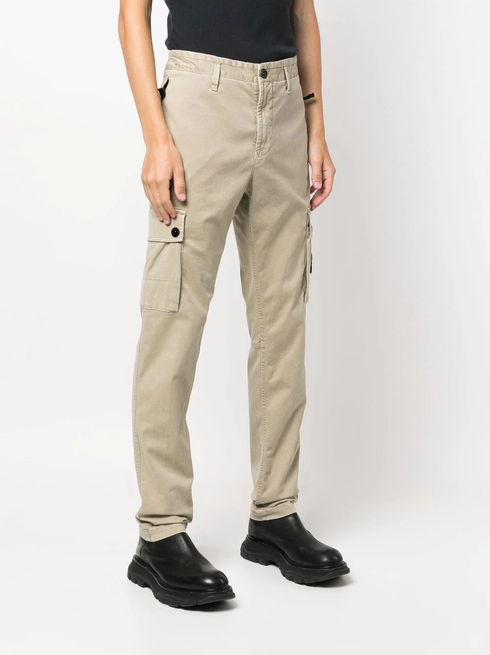 Compass-patch cargo trousers - 3