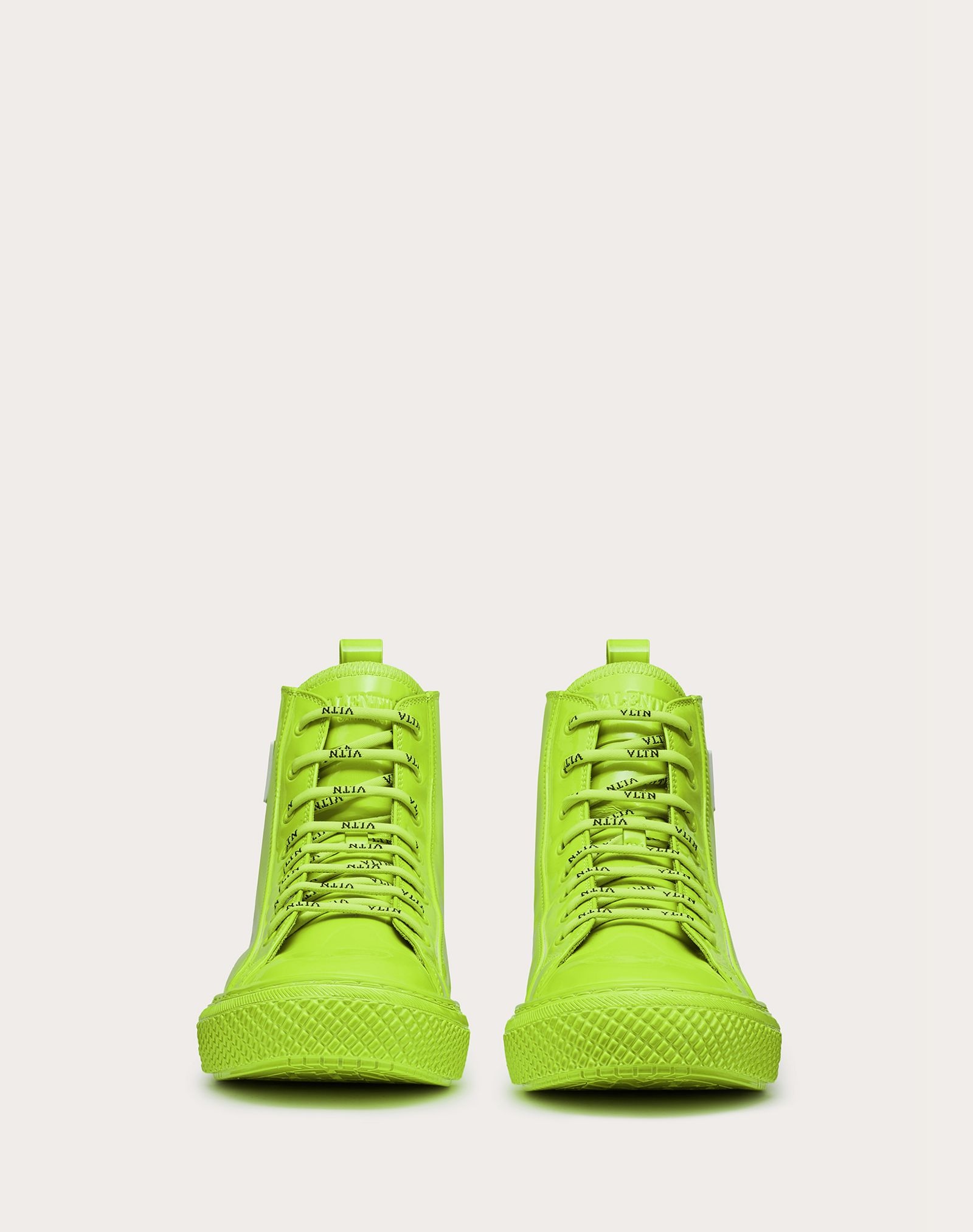 Giggies High-top Sneaker in Neon Patent Calfskin - 4