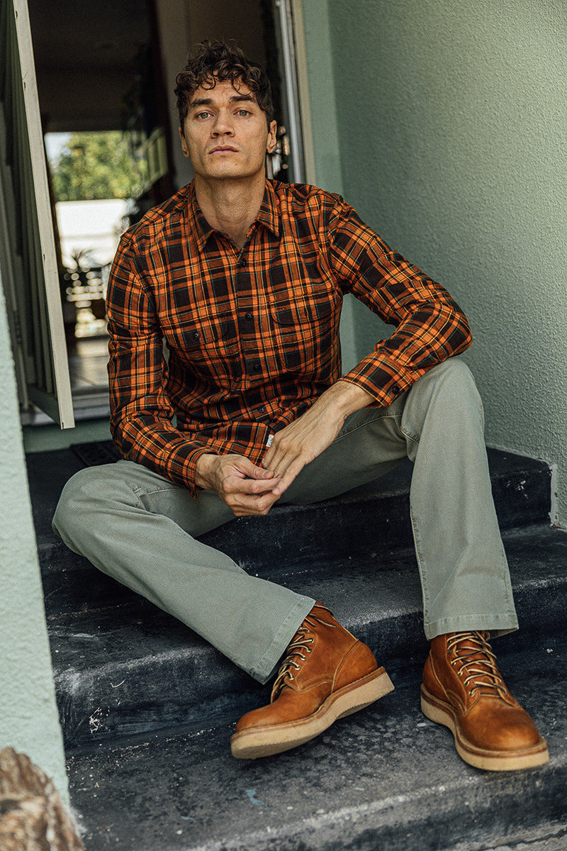 HIROSHI KATO The Pipe Straight Oxford Chino - Sandstone outlook