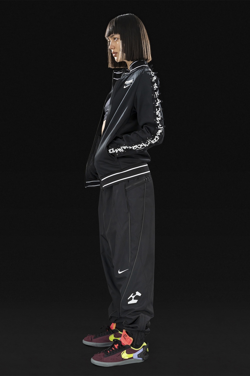 GGG-J1-011 Nike® Acronym® Track Jacket Knit Black/Black - 23