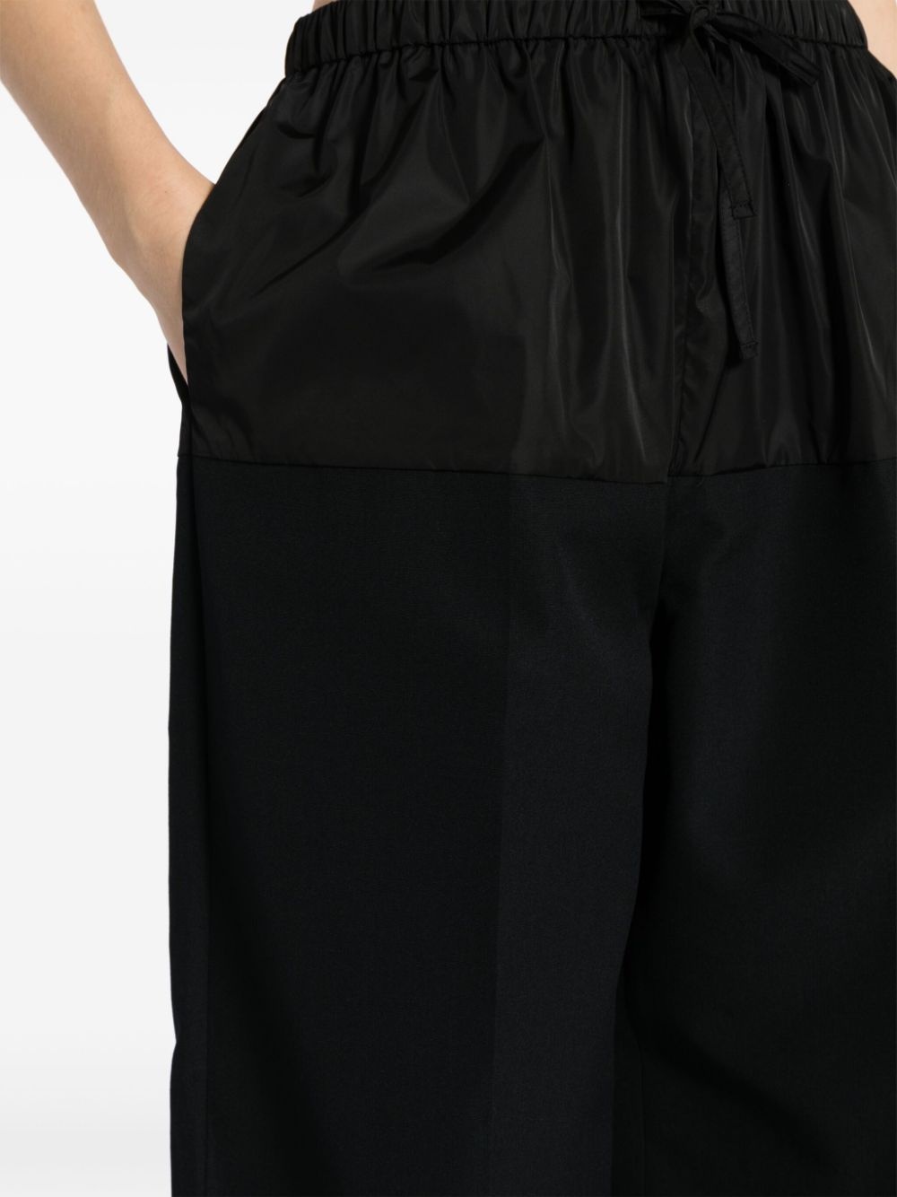 drawstring nylon trousers - 5