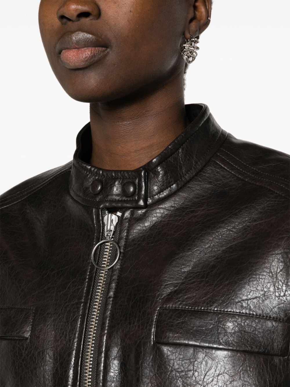 Talulla faux-leather biker jacket - 5