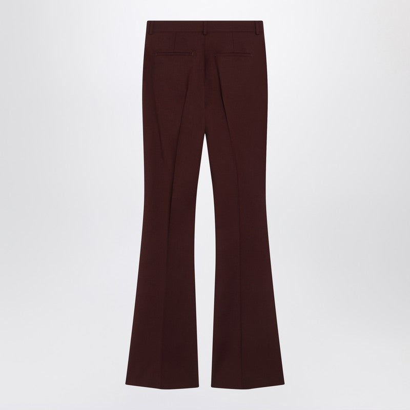 Sportmax Bordeaux Wool Trousers Women - 2