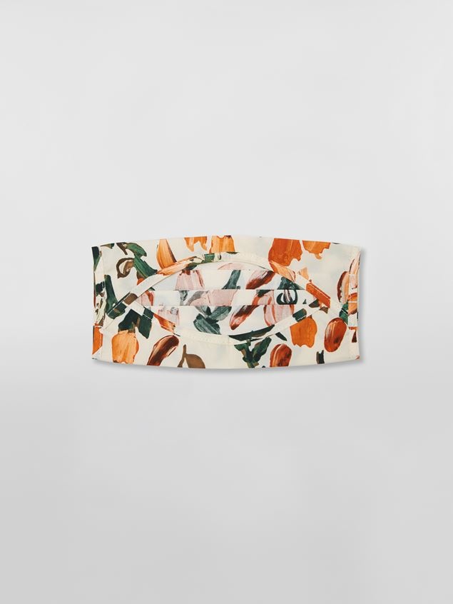 REUSABLE FACE MASK COVER IN STREAM PRINT COTTON - 3
