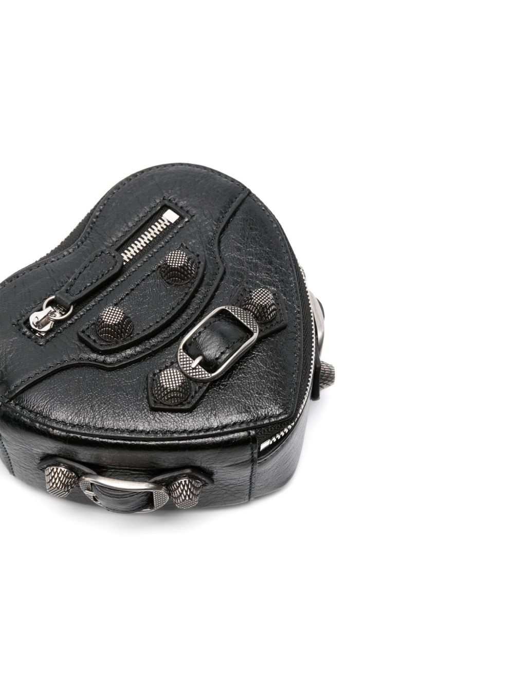 Le Cagole Heart leather clutch bag - 3