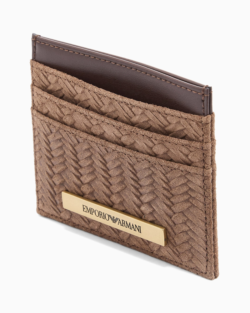 EMBOSSED SUEDE CARD HOLDER 3