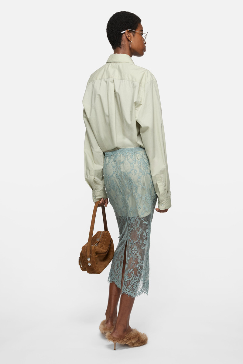 Layered shirt dress - Eucalyptus green 3
