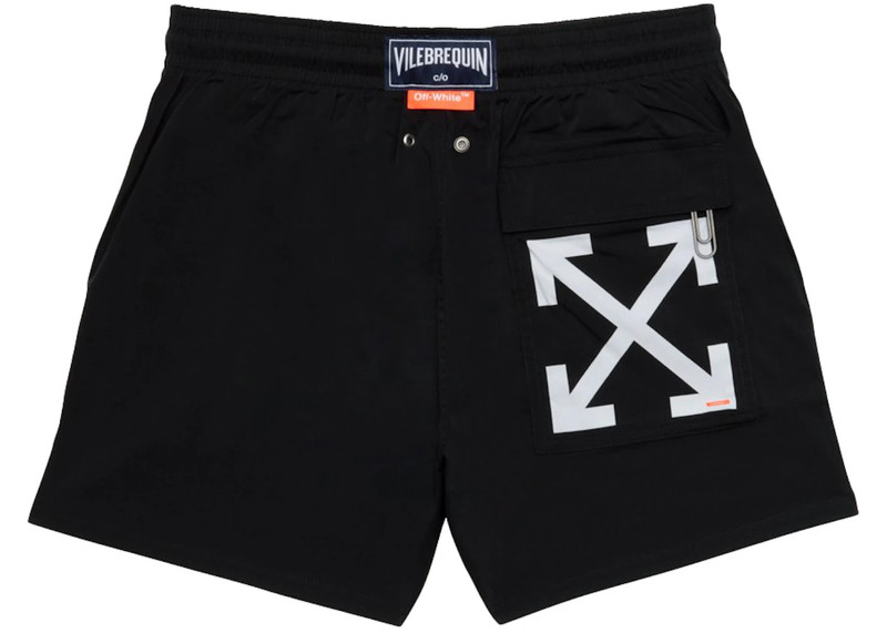 Off-White OFF-WHITE Swim Shorts Black/White outlook