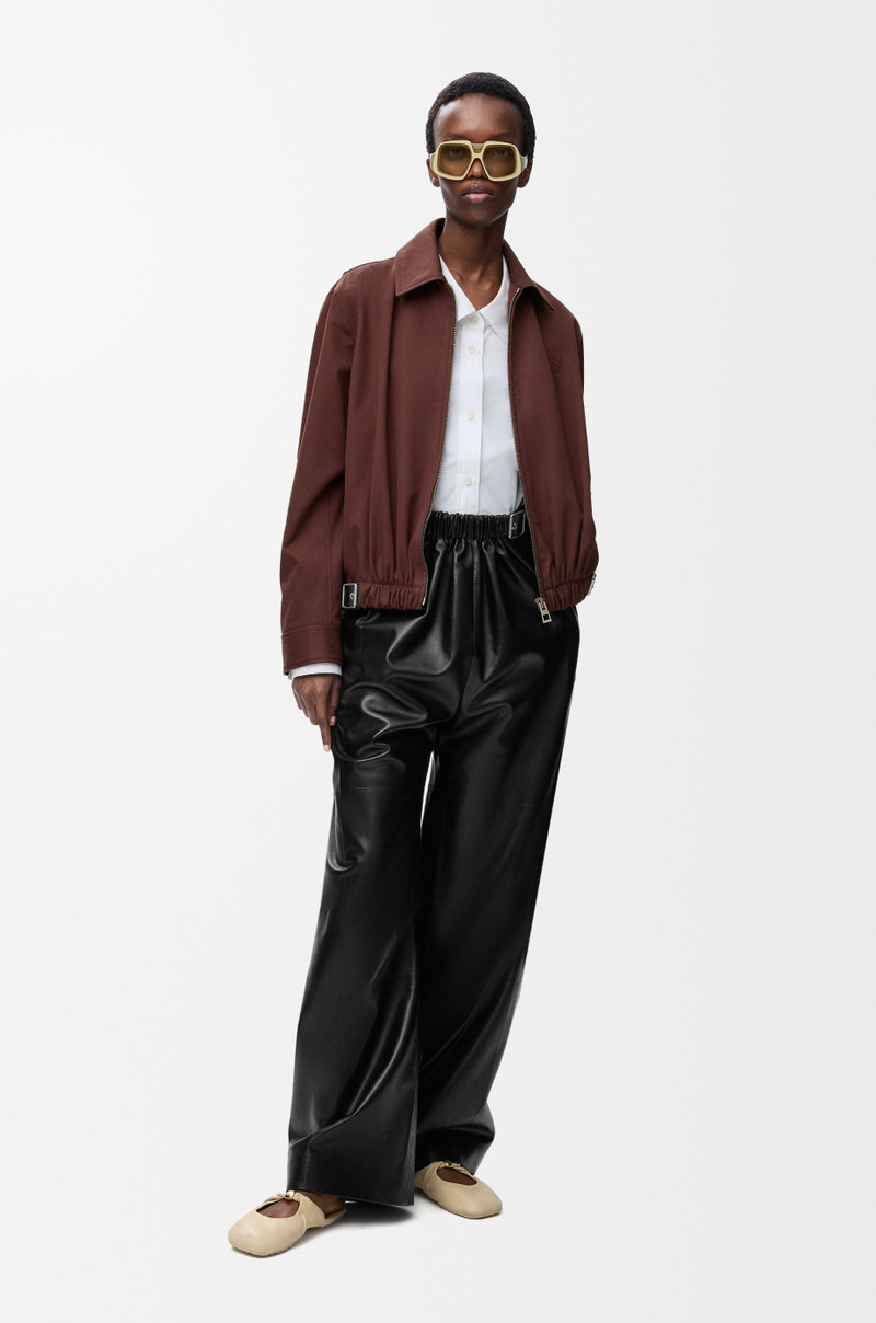 Loewe Belted jacket in cotton and silk outlook
