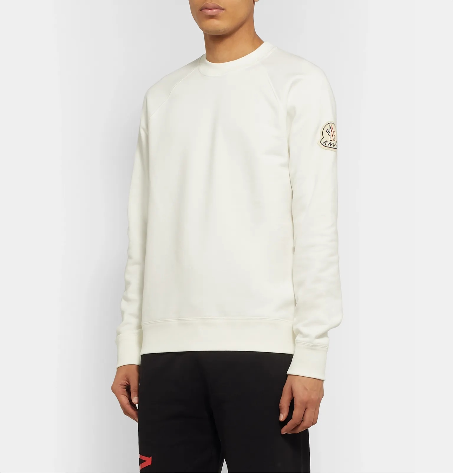 + Awake NY 2 Moncler 1952 Logo-Detailed Loopback Cotton-Jersey Sweatshirt - 4