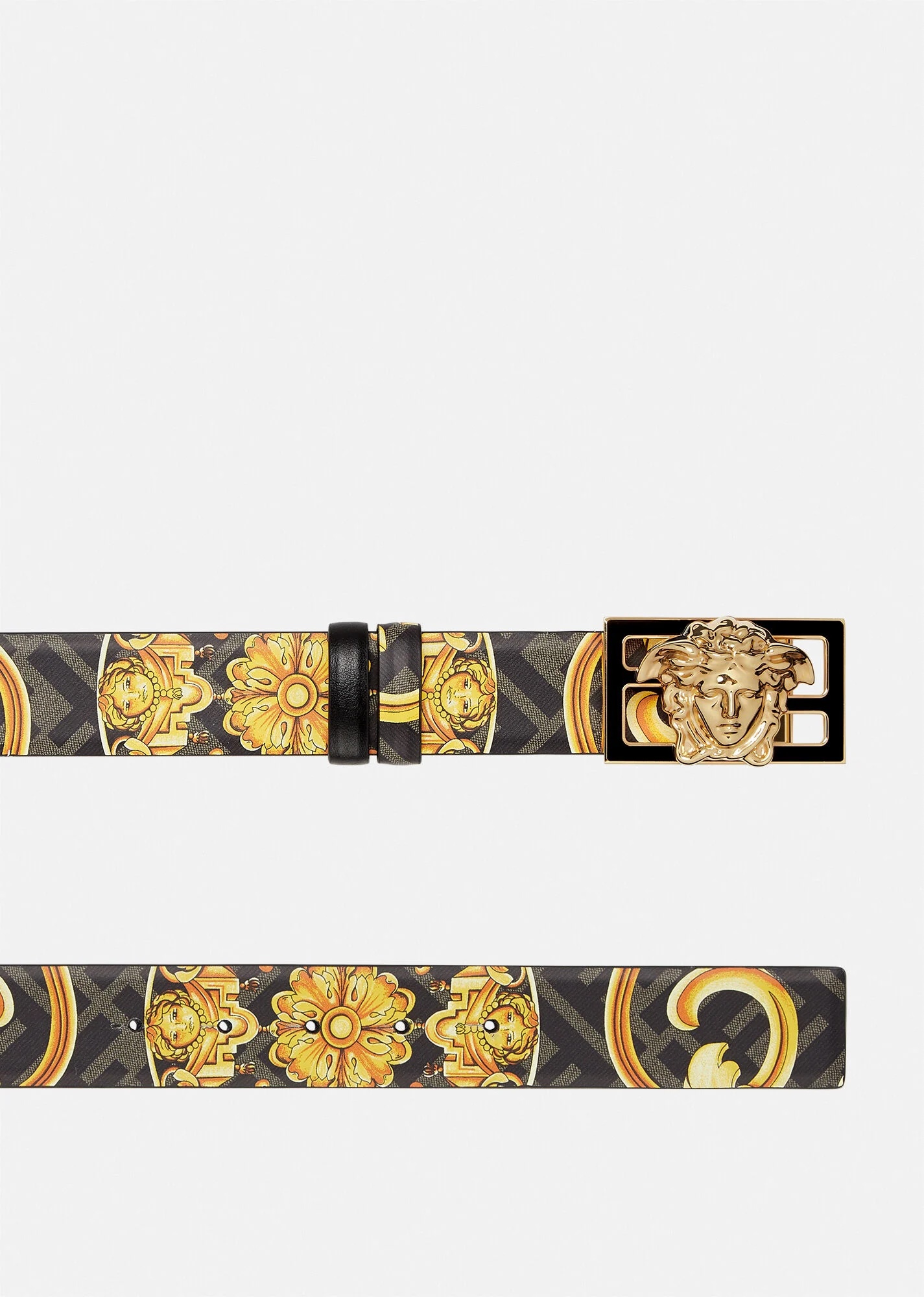 Fendace Gold Baroque Reversible Belt - 2
