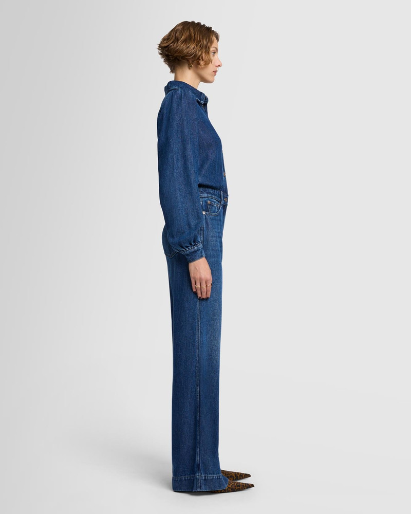 Denim Lustre Tailored Jumpsuit in Go Getter 6