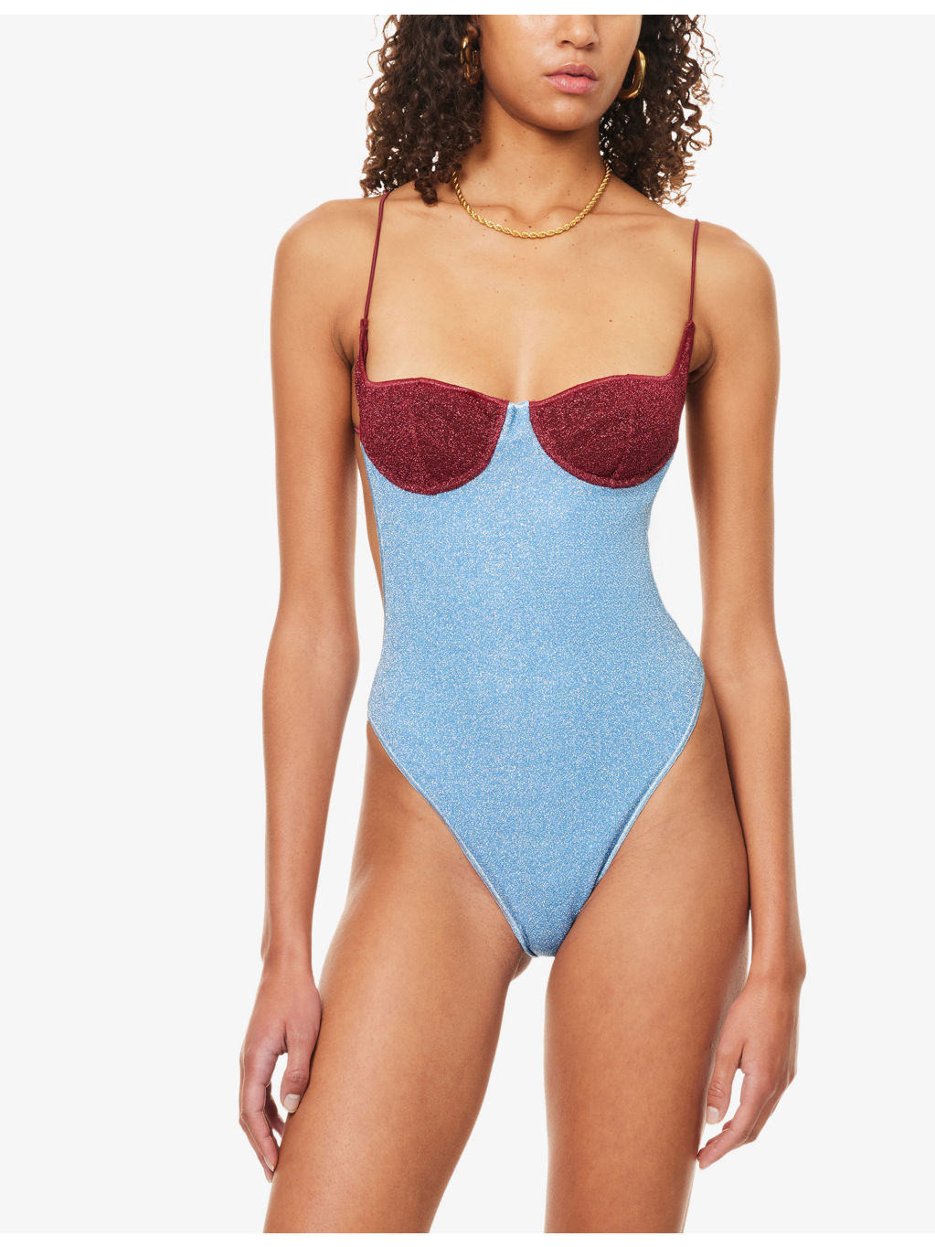Lumiere Bi-Colour One-Piece Swimsuit - 2