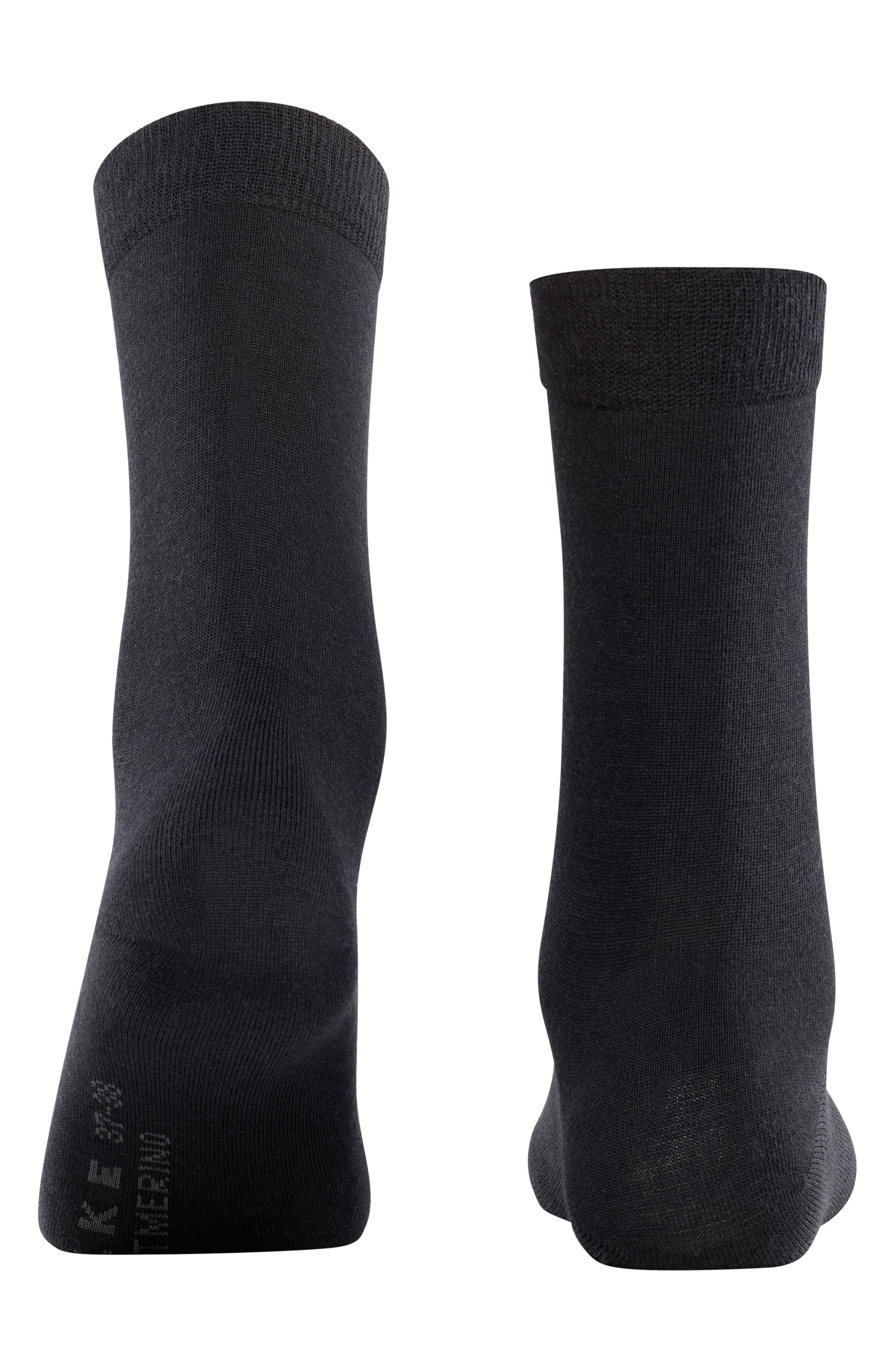 Falke Soft Merino Crew Socks in Black at Nordstrom - 2