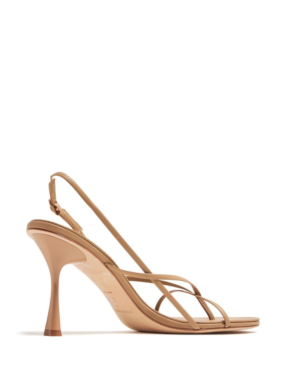Wishbone 75mm leather sandals - 3