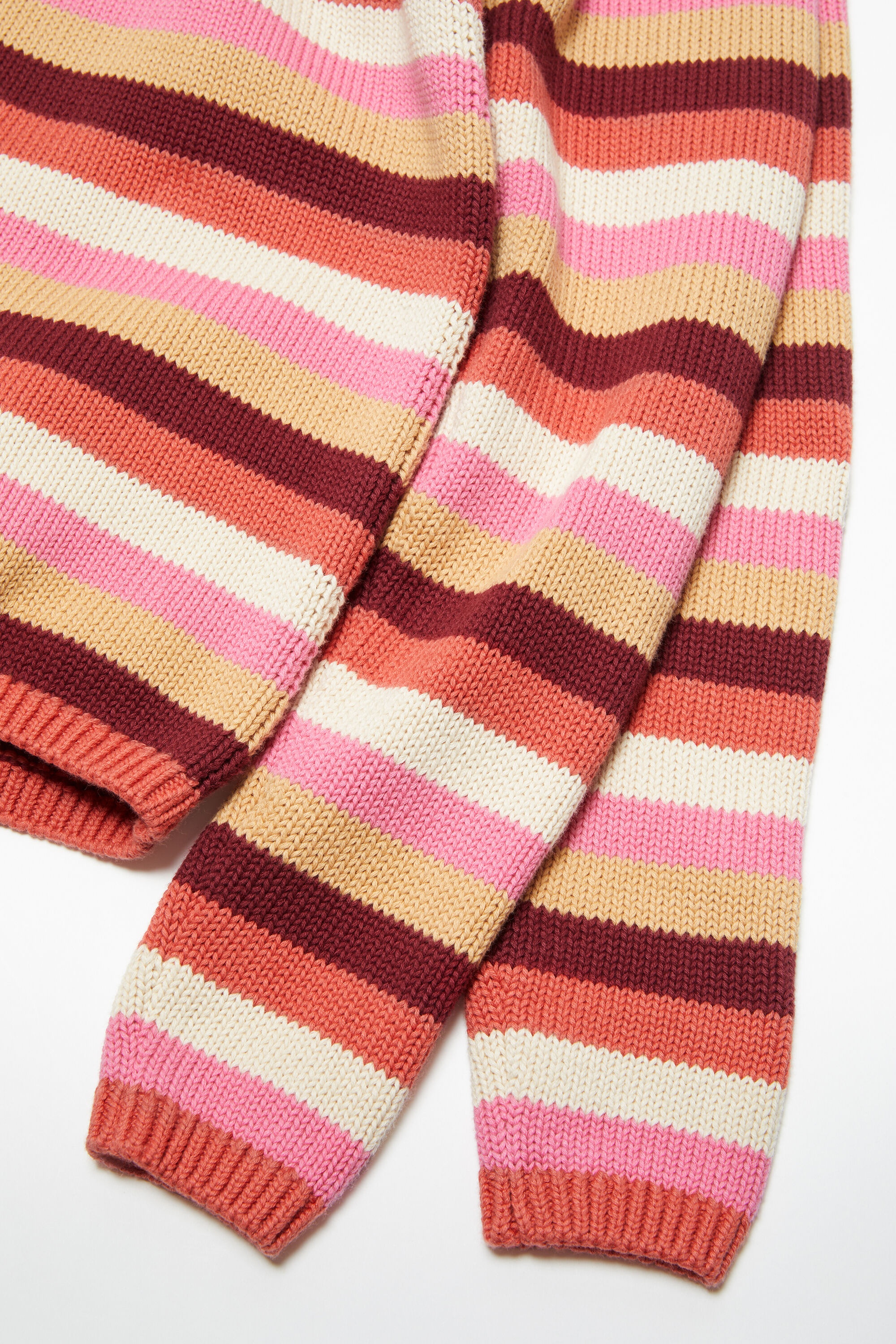 Crew neck sweater - Rusty orange/multi - 4