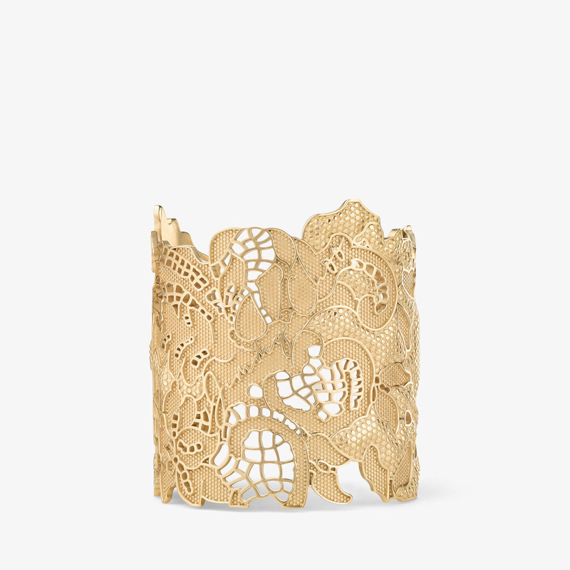 Lace Cut-Out Cuff Gold Metal Lace Cuff Bracelet 1