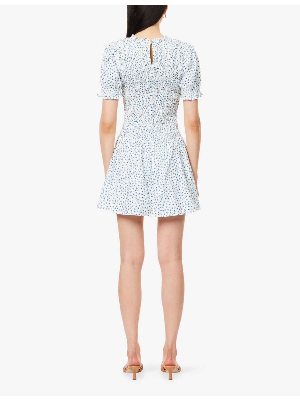 Leannah Floral-Print Stretch-Cotton Mini Dress - 4