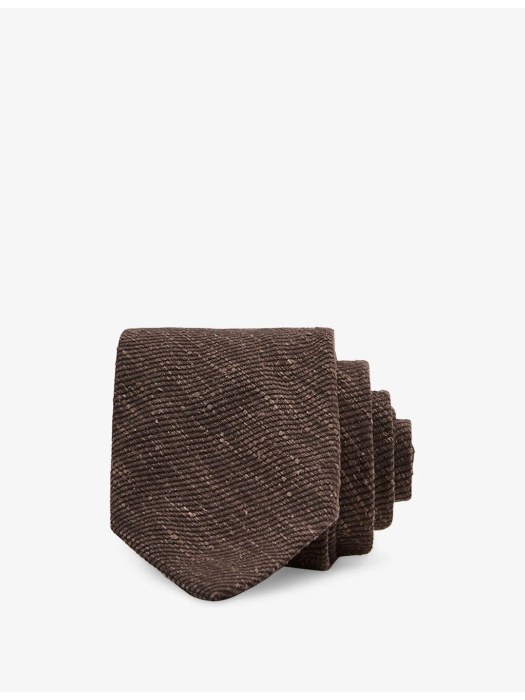 Ermo Slub Textured Silk-Blend Tie - 1