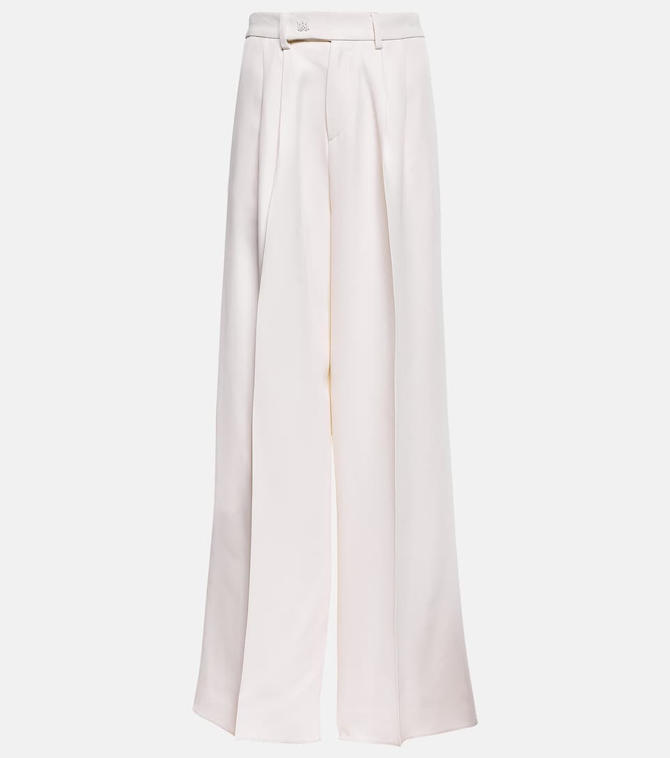 Pleated high-rise wide-leg pants - 1