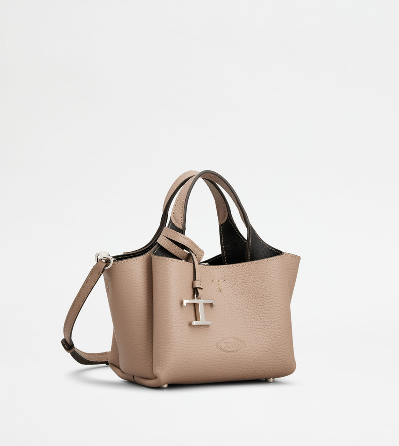 Tod's BAG IN LEATHER MICRO - BEIGE, BLACK outlook