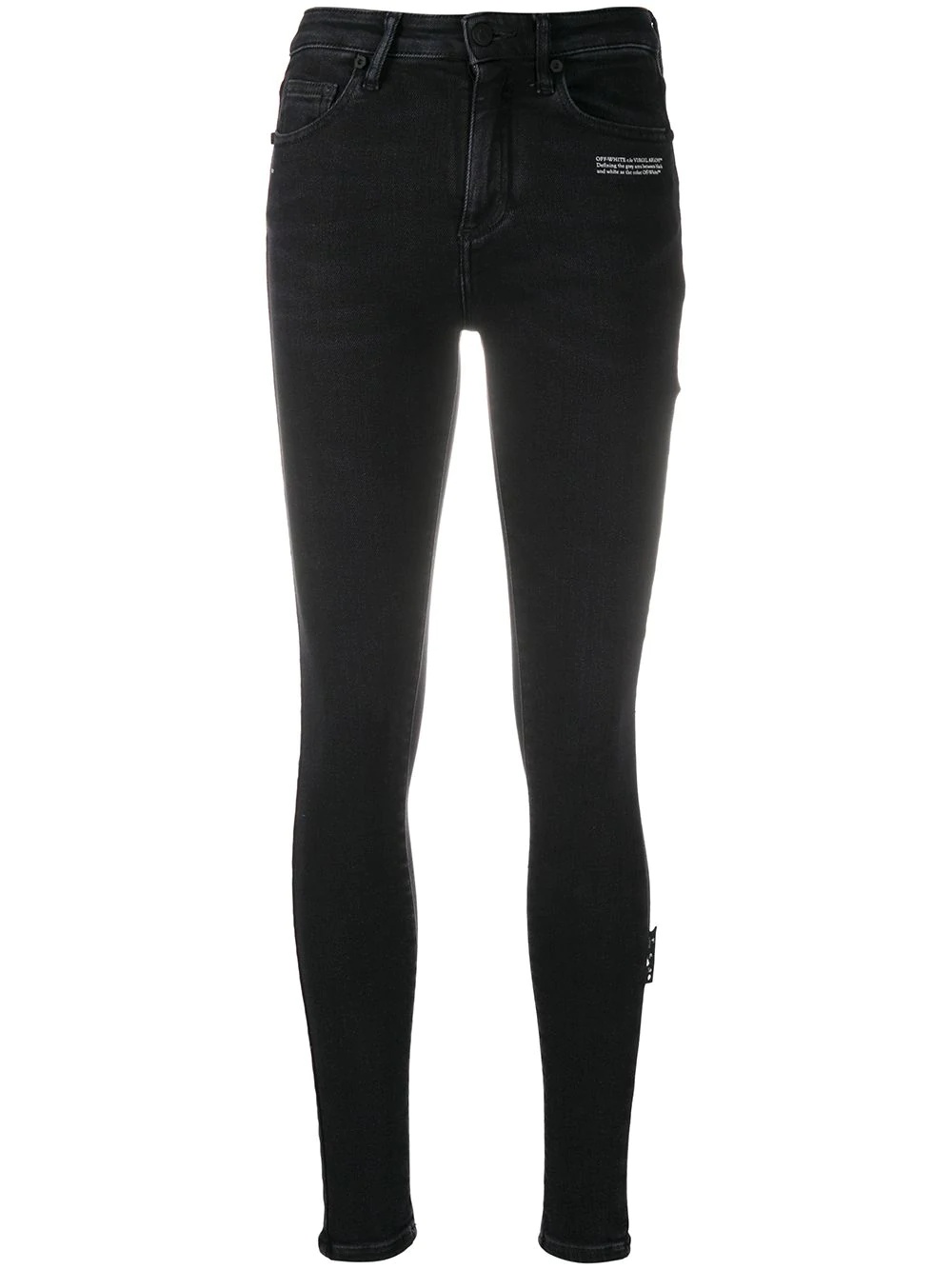 mid-rise skinny jeans - 1