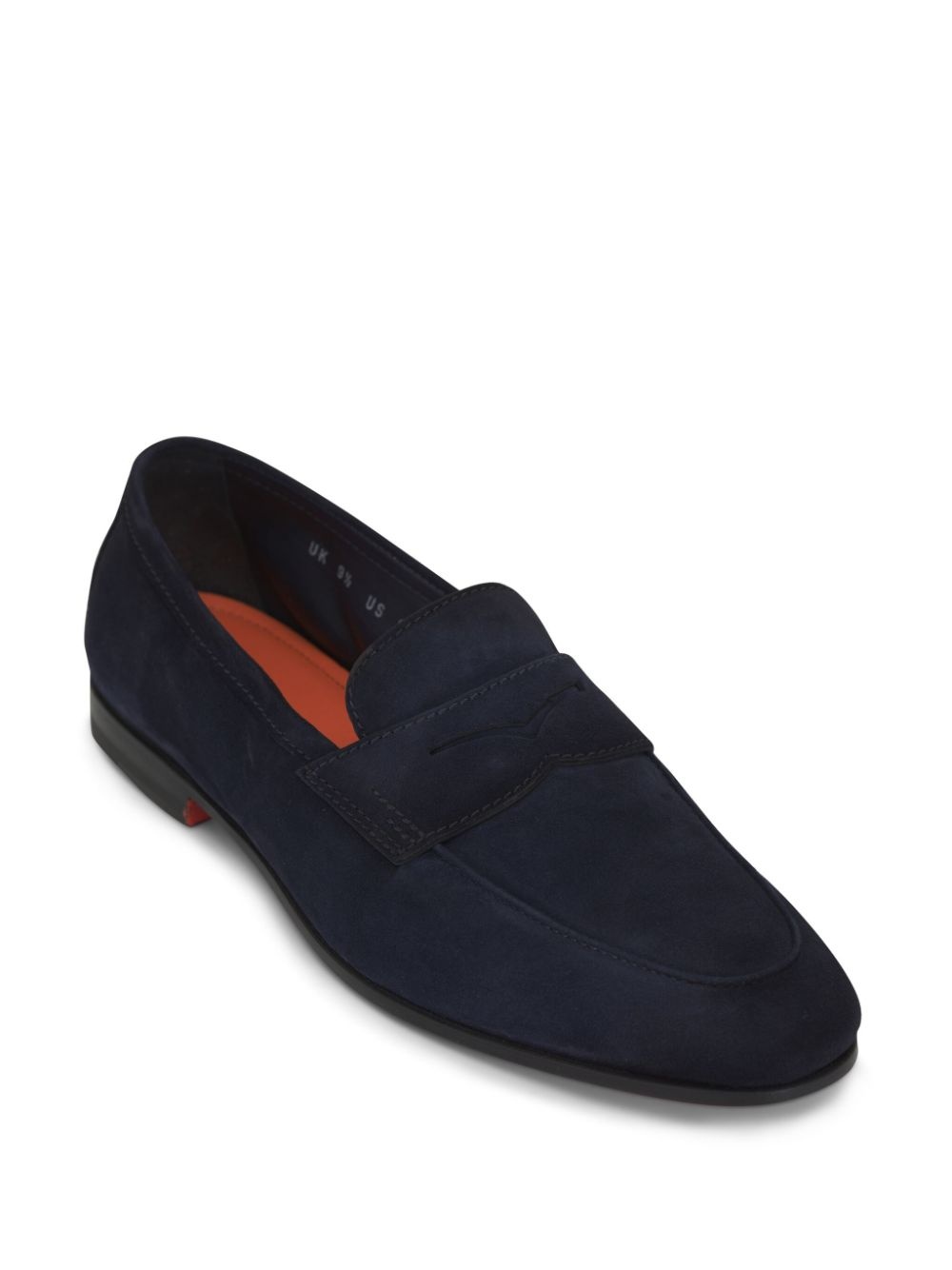 apron-toe suede penny loafers - 2