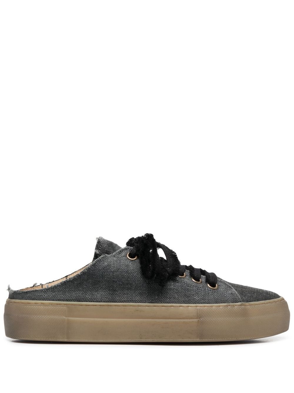 raw-edge low-top sneakers - 1